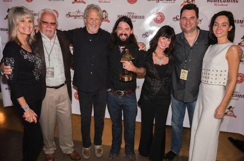 Kris Kristofferson, Jessi Colter and Shooter Jennings with other attendees.