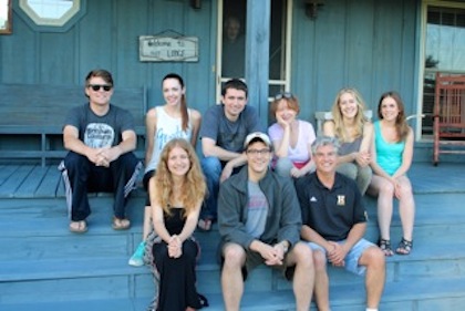  Pictured (L-R) back row: Thomas Archer, Kellys Collins, Bobby Hamrick, Liz Hengber, Melissa Fuller, and Writers Den Creative Dir. Sarah Feldman. Bottom row: Alex Kline, Ben Cooper and Jerry Salley.