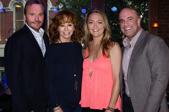 Pictured (L-R): Narvel Blackstock, Reba McEntire, Autumn McEntire Sizemore and Eddie Robba.