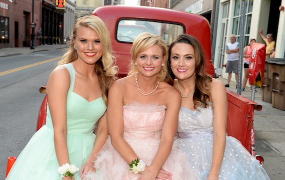 Pictured (L-R): BMI writers Nicolle Galyon, Miranda Lambert, Natalie Hemby. Photo: Rick Diamond, Getty Images