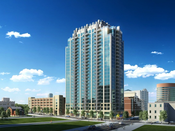 A rending of the proposed SkyHouse apartment for Nashville.