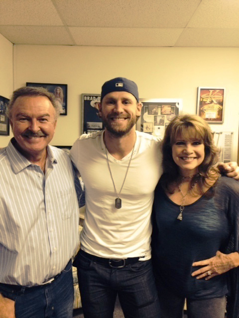 Pictured (L-R): Charlie Chase, Chase Rice, Lorianne Crook   