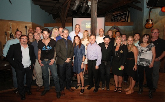 Pictured: Streamsound Records recording artists Kristian Bush and Austin Webb with the Cox Media Group. Photo: Streamsound Records 