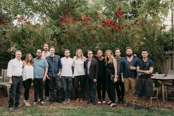 Pictured (L-R): BMI's Jody Williams and Mary Loving, Trailer Park music supervisor Toddrick Spalding, Leo Burnett music supervisor Chris Clark, Wool & Tusk music supervisor Aaron Mercer, firekid, ChopShop Music supervisor Kasey Truman, Capitol CMG's Jeremy Ash, Neophonic music supervisor PJ Bloom, BMI's Penny Everhard, Sea Ghouls, Rumours East executive chef Matt Hayes.