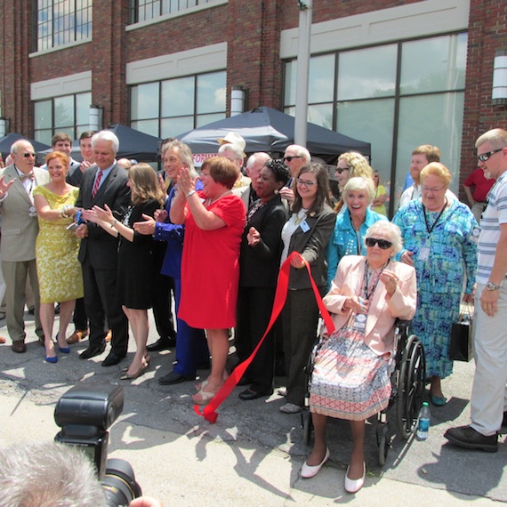 Photo includes: Lt. Gov Ron Ramsey Jim Lauderdale Mayors of both Bristols Head of Museum Smithsonian Representation Museum Director Ronnie Stoneman Georgia Warren. Photo: Mary Bufwack