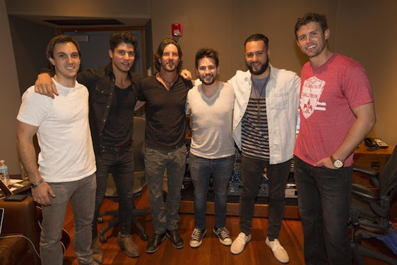 Pictured (l-r): ASCAP's Evan Trindl, Dan+Shay's Dan Smyers, Brett James, Dan+Shay's Shay Mooney, Robopop and Warner/Chappell Music Publishing's Ryan Beuschel Photo: Ed Rode