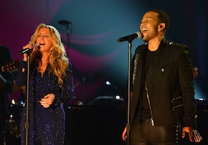 Lee Ann Womack and John Legend. Photo: Jason Davis/Getty Images