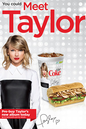 Taylor-Swift-Subway-1989-New-album-pop-release-partnership-subway