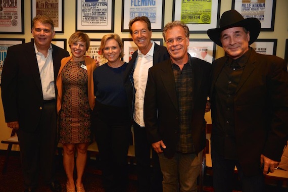 Pictured (L-R): ACM CEO Bob Romeo, the Country Music Hall of Fame and Museums Ali Tonn, ACMs Lisa Lee, ACM Awards Executive Producers Barry Adelman and Richard A. Rac Clark, and superstar Clint Black. Photo by Jason Davis.