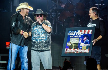 Toby Keith, Colt Ford, Tony Morreale. Photo: Andrew Wendowski