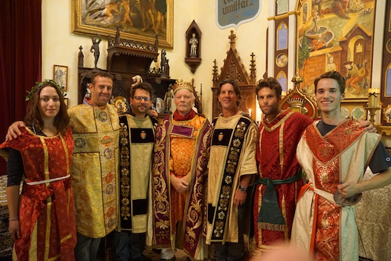 Pictured (L-R): Gali Firstenberg and Jason Silberman, Sir Christopher DeStefano, Lord Miles Copeland, Sir Brett James, David Ryan Jordan and Axton Copeland.