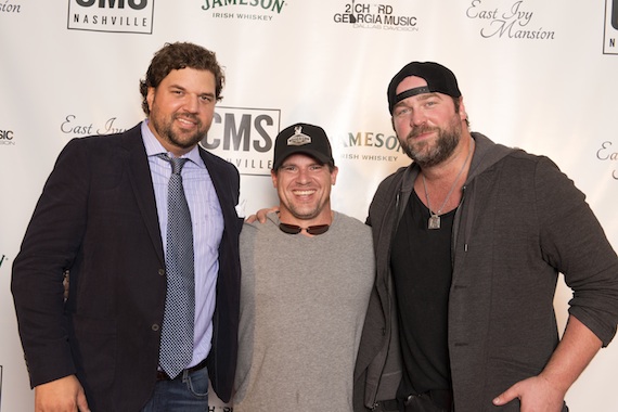 Pictured (L-R): Dallas Davidson, Rob Hatch and Lee Brice Photo: Beth Gwinn