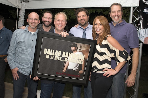 Dallas Davidson with Troy Tomlinson and Sony ATV Team Photo: Beth Gwinn