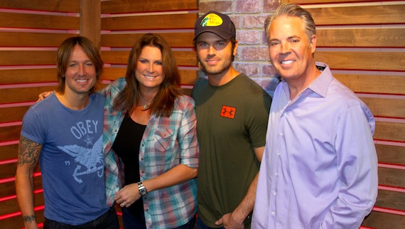 Pictured (L-R): Keith Urban, Terri Clark, Chuck Wicks, and Blair Garner