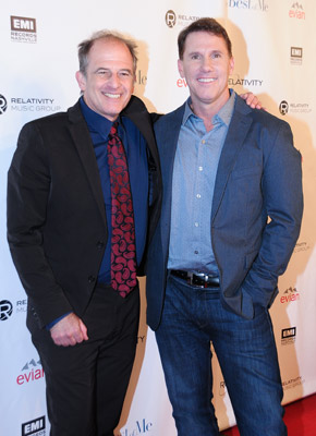 Pictured (L-R): Director Michael Hoffman, author Nicholas Sparks.