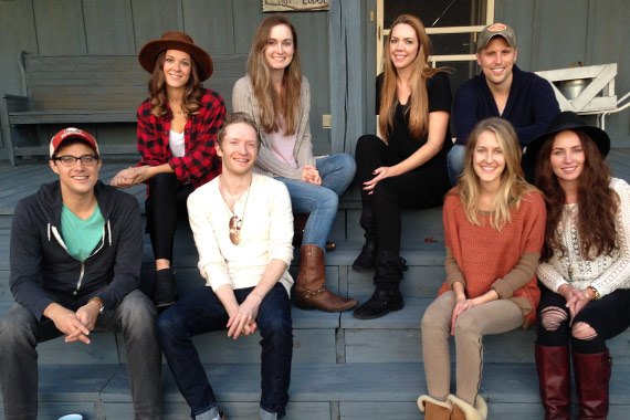 Pictured (L-R, bottom): Ben Cooper, Gavin Slate, Melissa Fuller, Hannah Blaylock, top row left to right, Jillian Jacqueline, Kat Higgins, Kellys Collins and Andy Albert.