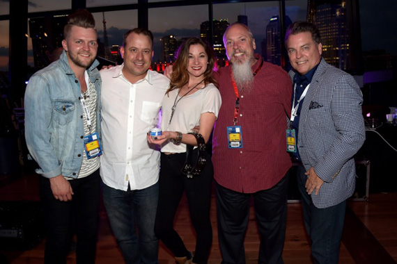 (L-R): Bryan Dawley (Native Run), Darin Murphy (CAA), Rachel Beauregard (Native Run), John Marks (Sirius XM), Jeff Gregg (CAA) Photo: Rick Diamond/Getty Images