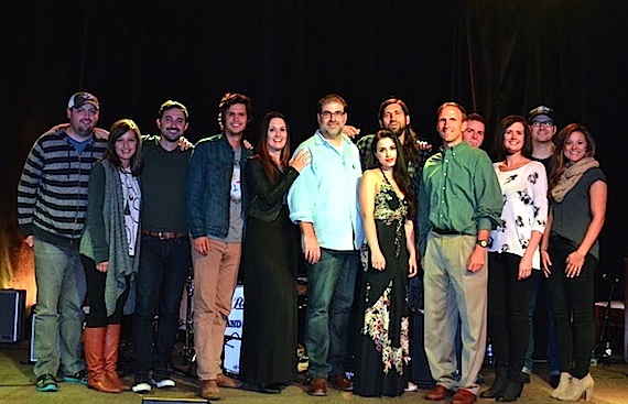 Pictured (L-R): Jeff Skaggs (CN), Kelsey Granda (CN), Derek Wells, Steve Moakler, Natalie Hemby, Barry Dean, Maggie Chapman, Fred Eltringham, Chan Sheppard (PTM), Eli Beaird, Beth Laird (CN), Luke Laird, Martha Ray Willis (PTM)