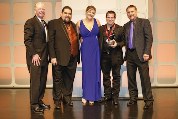 Pictured (L-R): SESACs Pat Collins, Tim Fink Shannan Hatch, Songwriter of the Year Rob Hatch and SESACs John Mullins.