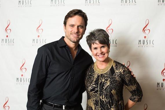 Pictured (L-R): Chip Esten, comedian, actor and singer, and Demetria Kalodimos, WSMV-TV anchor