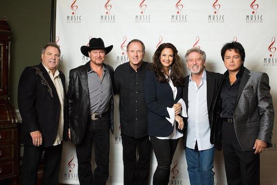 Pictures (L-R): Steve Gatlin, Tracy Lawrence, Rudy Gatlin, Lynda Carter, Larry Gatlin and Jessie Lee Jones.