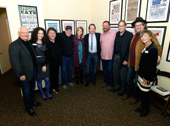 Pictured (L-R): Steve Gibson, Abi Tapia, Bill Lloyd, Eddie Bayers, Alison Krauss, Stuart Duncan, Dan Tyminski, John Hobbs, Jerry Douglas, and Ali Tonn. Photo: Donn Jones