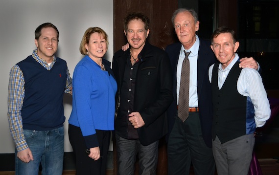 Pictured (L-R): CMA CEO Sarah Trahern, Kix Brooks, CMA Board President Frank Bumstead and CMA Board Member Joe Galante. Photo Credit: CMA / Caitlin Harris