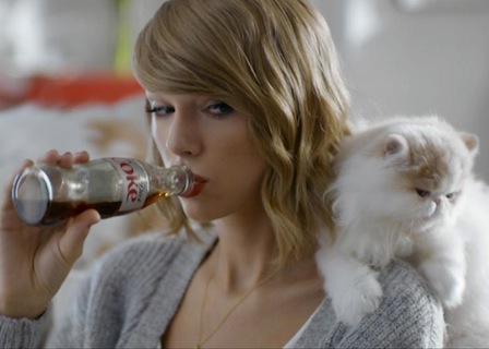 Swift's marketing partners include Diet Coke.