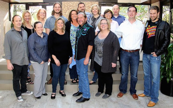 Pictured (L-R) Back Row: Brandi Simms, Mary Gellott, Brenden Oliver, Angela Brown, Justin Randall,  Kris Kennedy, Mary Ann Dicks, Ken Sanderson. Front Row: Chris Crawford, Mandi Naylor, Mechalle Myers, Doug Gray, Diane Enright, Ben Balch, Don Murry Grubbs. Photo: Christian Bottorff/CMA