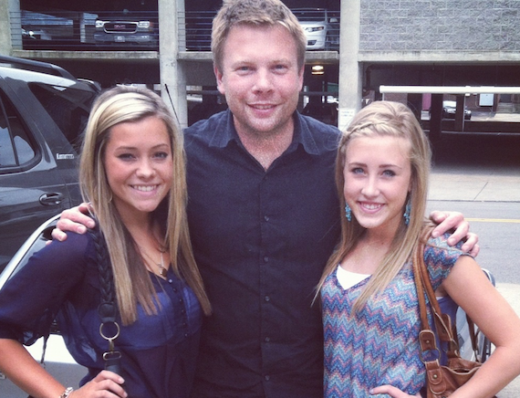 Aaron Scherz with Dot Records duo Maddie & Tae