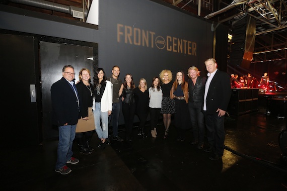 Pictured (L-R): Don Maggi, Executive Producer, "Front and Center"; Sarah Trahern, CMA Chief Executive Officer; Little Big Town's Karen Fairchild and Jimi Westbrook; Hillary Lindsey; Liz Rose; Lori McKenna; Little Big Town's Kimberly Schlapman; Natalie Hemby; Little Big Town's Phillip Sweet; Denis Gallagher, Executive Producer, "Front and Center." Photo: Donn Jones/CMA