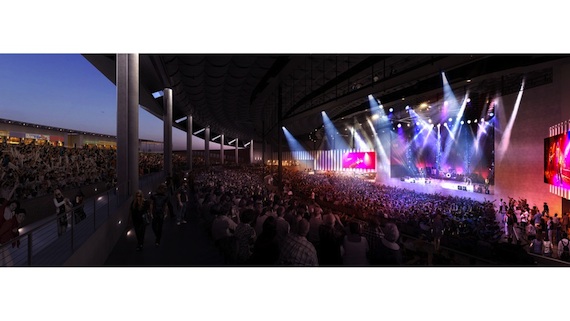 Rendering of the DFW Pavilion at The Music Factory