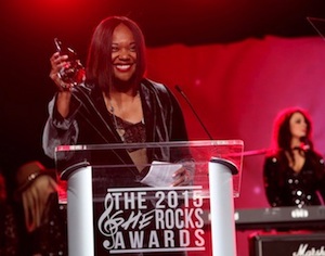 2015 She Rocks Awards Acceptance Photo1