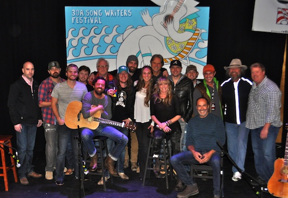 Pictured (L-R): ASCAP's Robert Filhart, Jonathan Singleton, Hunter Phelps, Jameson Rodgers, Brad Tursi (seated), Tony Lane, Jaren Johnston, Ryan Hurd, ASCAP's Evyn Mustoe, Marc Beeson, Deana Carter (seated), Jeremy Stover, Brandon Lay, Mark D. Sanders (seated), ASCAP's Michael Martin, Earl Bud Lee and ASCAP's Mike Sistad 