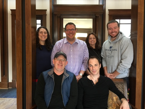 Pictured, Front Row: Ron Stuve and Blair Daly. Back Row: Missy Wilson, Kent Earls, Cyndi Forman and Travis Gordon. 