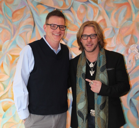 Pictured (L-R): BMIs Perry Howard and BMI songwriter Craig Wayne Boyd 