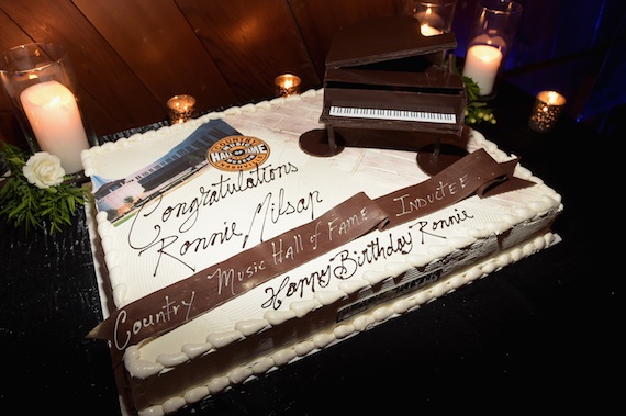 A birthday cake created for Ronnie Milsap's 72nd birthday party.