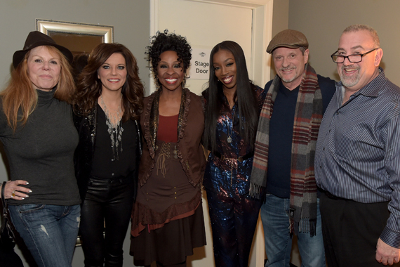 Pictured (L-R): Tisha Fein, Martina McBride, Gladys Knight, Estelle, Wally Wilson and Dan Bean. Photo: Rick Diamond