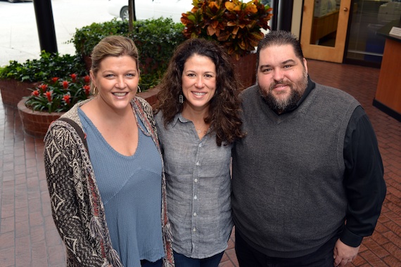 Pictured (L-R): SESAC's Shannan Hatch, Wilson, SESAC's Tim Fink. Photo: Peyton Hoge   