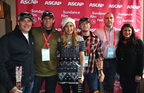 Pictured (L-R): Kelley Lovelace, Neil Thrasher, Jessi Alexander, Brandon Lay, ASCAP's Robert Filhart and the Country Music Association's Vilma Salinas. All photos by ASCAP's Erik Philbrook. 