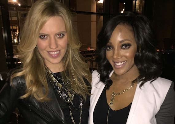 Pictured (L-R):  Circle S Records artist SaraBeth and Capitol Records artist Mickey Guyton.