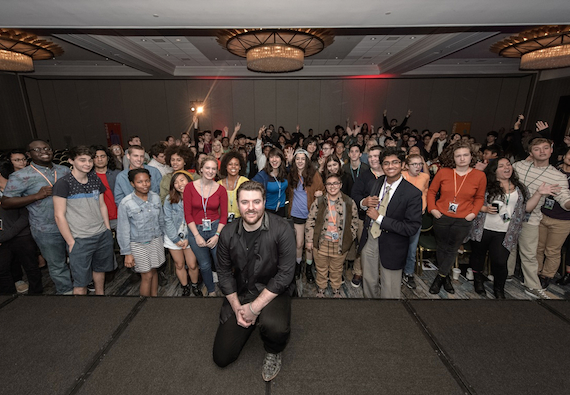 Chris Young and 2015 National YoungArts Week Finalists. Photo: YoungArts Foundation