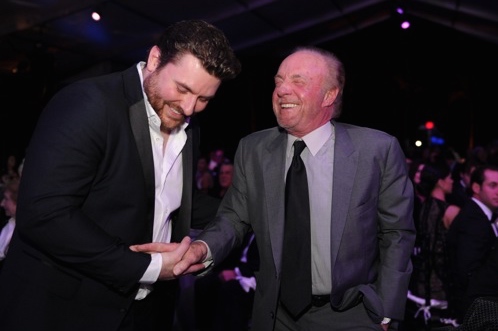 Chris Young and Academy Award-nominated actor James Caan. Photo: YoungArts Foundation