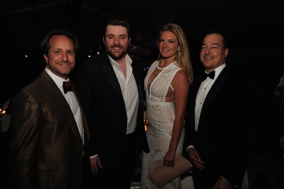 Paul Lehr (YoungArts President and CEO), Chris Young, Sarah Arison (Arison Arts Foundation), Facundo Bacardi (Apache Capital LLC; Chairman of the Board, Bacardi Limited). Photo: YoungArts Foundation