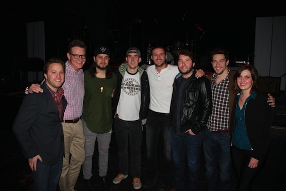 Pictured (L-R): YEP’s Marc Rucker, BMI’s Perry Howard, The Lookout’s Tyler Filmore & John Gurney, Drew Baldridge, Ryan Beaver, YEP’s Andrew Cohen and BMI’s Brooke Ivey 