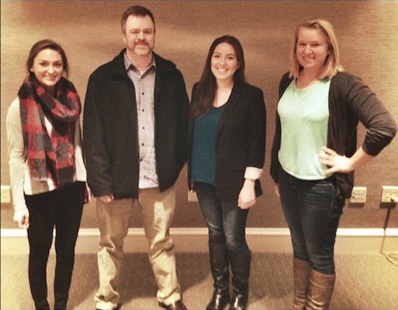 Bear House Writer Management members with Warner/Chappell EVP, Ben Vaughn, at a meeting this past November.  