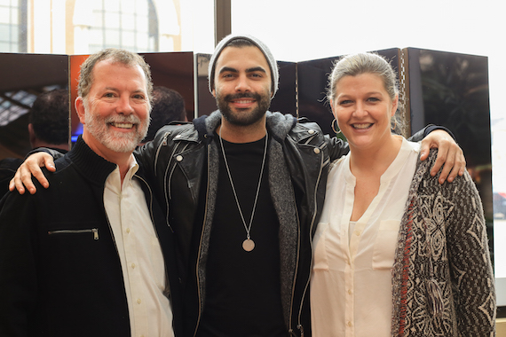 Pictured (L-R):  SESACs Dennis Lord, Moon and SESACs Shannan Hatch. Photo: Bev Moser/Moments By Moser 