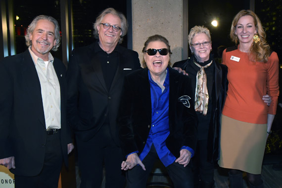 Pictured are (L-R): Gold Mountain Entertainments Burt Stein, The Country Music Hall of Fame and Museum's Kyle Young, Ronnie Milsap, and the Country Music Hall of Fame and Museum's Carolyn Tate and Lisa Purcell. Photo: Rick Diamond.