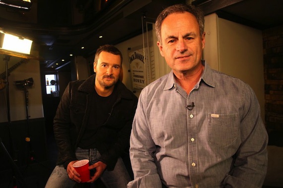 Eric Church with CBS' Mark Strassmann Courtesy: Jill Trunnel