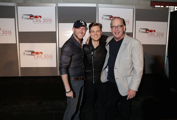 PIctured (L-R): Cole Swindell, Frankie Ballard, Warner Music Nashville's John Esposito